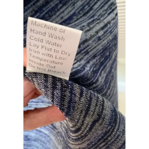 Misook women’s lightweight coat Navy/ Grey  36 Ch 38 H 38 Long - Picture 10 of 11